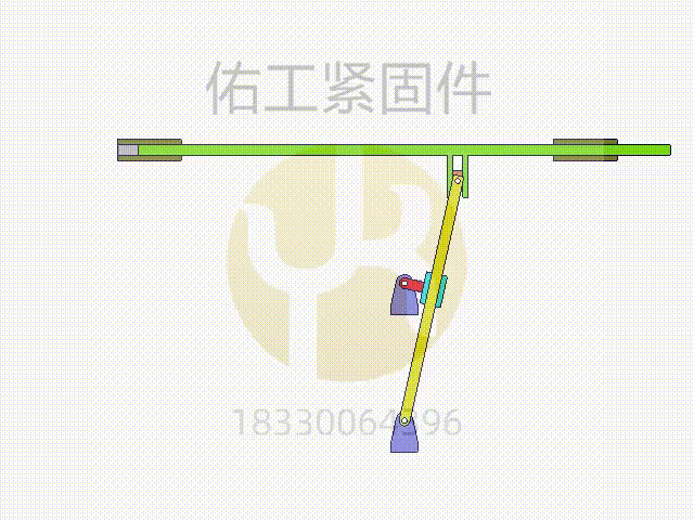 圖205 曲柄擺動(dòng)導(dǎo)桿與正弦串接機(jī)構(gòu).gif